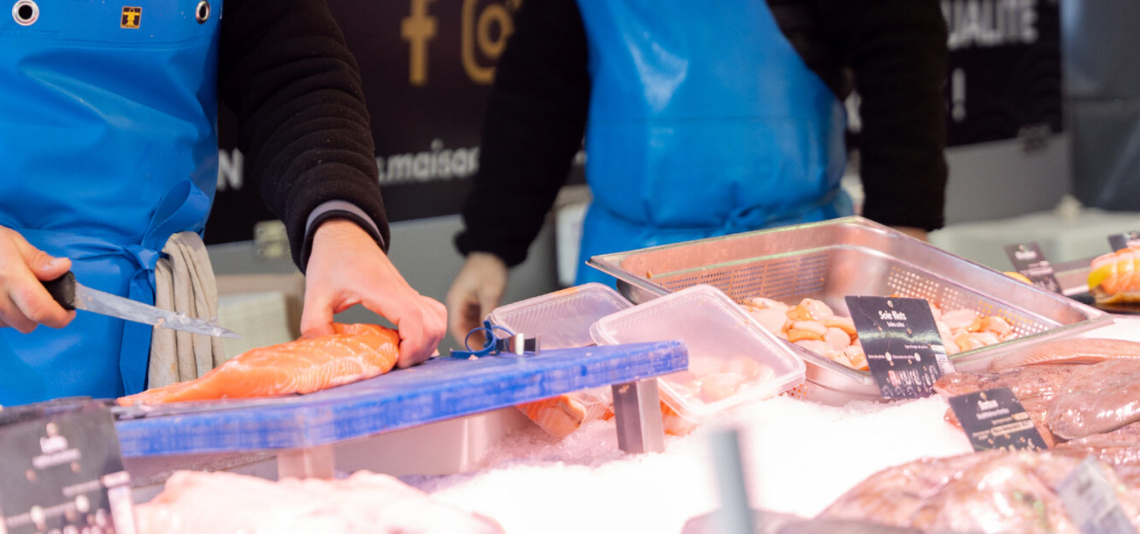 Un large choix de poissons et de fruits de mer d'exception